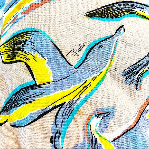 Emilio Pucci Seagull Bird Scoop Neck Racer Back Tank Top - Picture 11 of 11